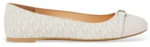 Michael Kors für Damen. 40F5MAFP1L Mokassins Mandy beige (38), 3 bis 5 cm, Keine, Lässig