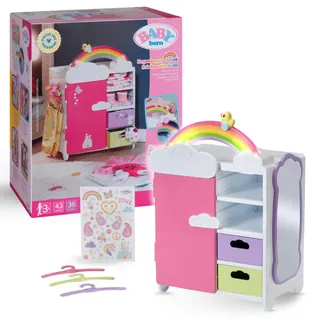 BABY BORN Puppenkleiderschrank Regenbogen (836040)