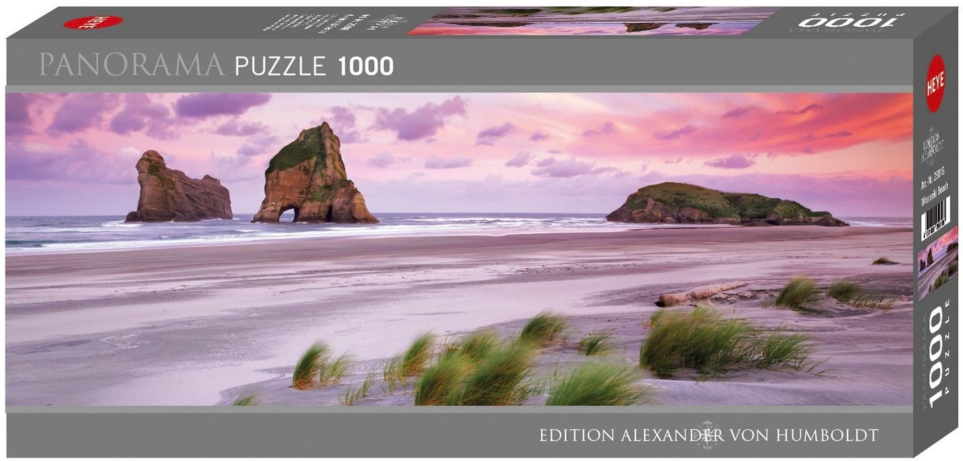 HEYE Puzzle Wharariki Beach, Edition Humboldt, 1000 Puzzleteile, Made in Europe bunt