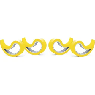 Stoppy, Stoppi, Fensterstopper, Türstopper, Türkeil, Türhaken, Fensterklammer, 4er Set (erhältlich in 14 Farben) (gelb)