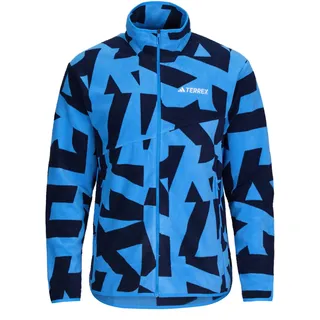 adidas Terrex Multi Printed Fleecejacke Blau L