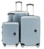 MITTE - 3er Koffer-Set Hartschale Poolblue matt, TSA,  (55cm, 68cm & 77cm), 271 Liter