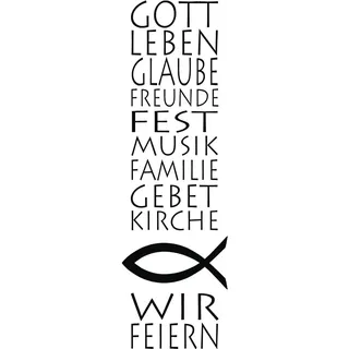 Rayher Hobby 28755000 Butterer Holzstempel Einladung, 4 x 12 cm, Stempel mit christlichem Text für Einladungskarten bei Hochzeit, Taufe, Kommunion, Konfirmation