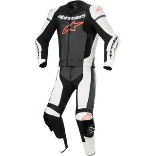 Alpinestars GP Force Lurv Lederkombi - Schwarz/Weiß/Neon-Rot - 58