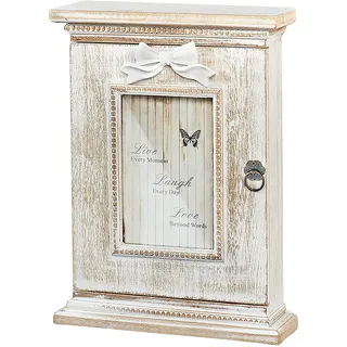 Kobolo Schlüsselkasten Schlüsselbox Schlüsselschrank Love Vintage Holz 22x7x29 cm für Eingang, Flur, Büro