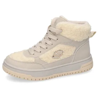 Dockers by Gerli Kinder, Combat Boots, Jungen,Mädchen Stiefeletten,wasserabweisend,warm gefüttert,beige/Multi,34 EU - 34 EU