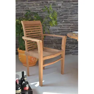 MiaMöbel Armlehnstuhl Teak 54 x 60 x 90 cm