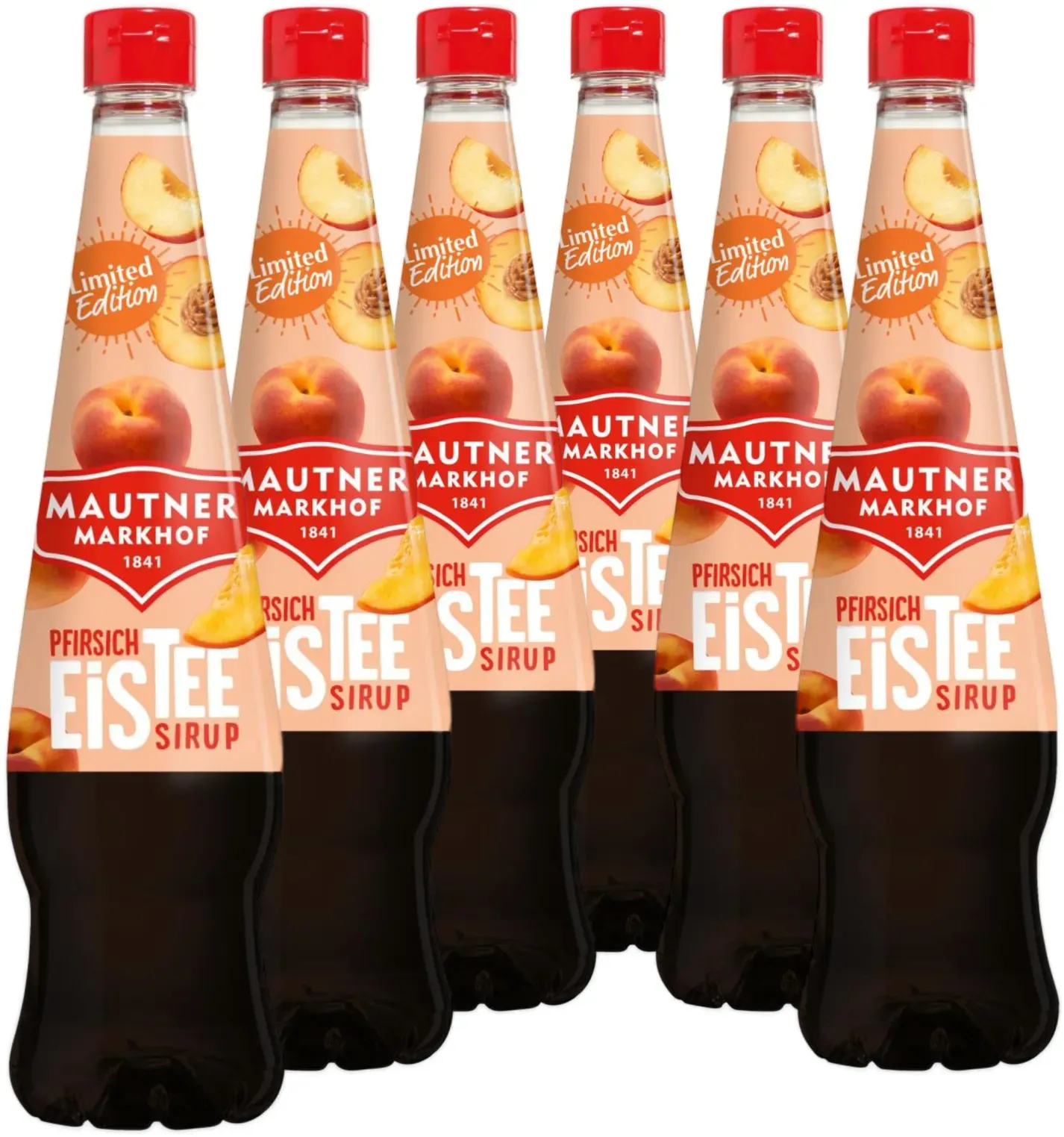 6 × Mautner Markhof Sirup Eistee Pfirsich