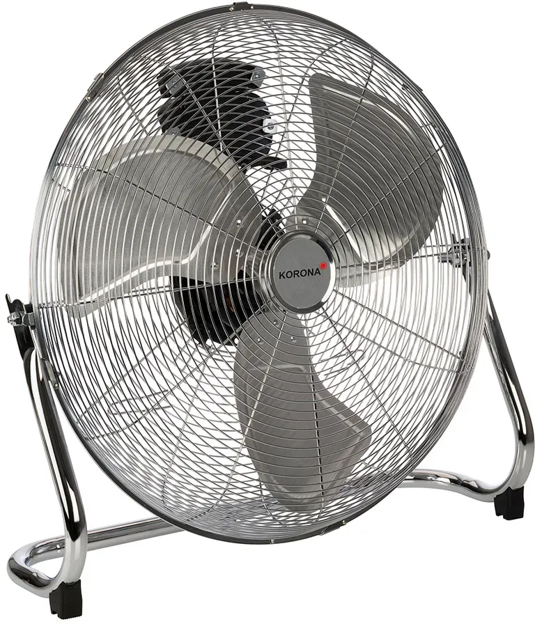 Bodenventilator chrom, max. 125 Watt