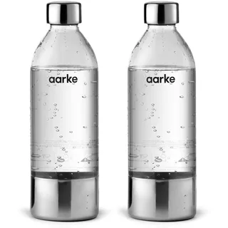 Aarke PET-Flasche 2 x 0,8 Liter silber