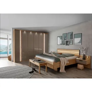 Wiemann Schlafzimmer-Set Vancouver 4tlg. Glas Braun Havanna