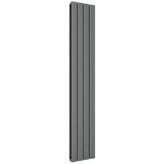 ELEGANT Heizkörper Design Flachheizkörper Anthrazit 1600/1800 x311mm mit Multiblock, Einlagig/Doppellagig, Vertikal Mittelanschluss, schmaler, höher 180 cm