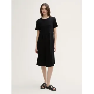 Tom Tailor Denim Damen 1047101 Kleid, 14482-Deep Black, XL - XL