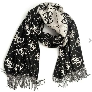 GUESS Scarf 70 x 190 Black Logo - Einheitsgröße