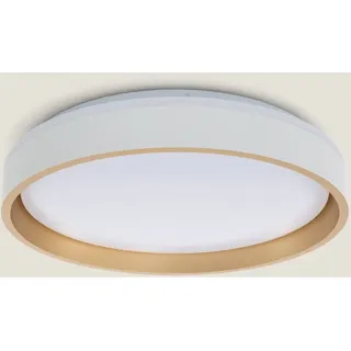 Ledkia - led Deckenleuchte 24W Rund Metall Ø390 mm Kibek Gold