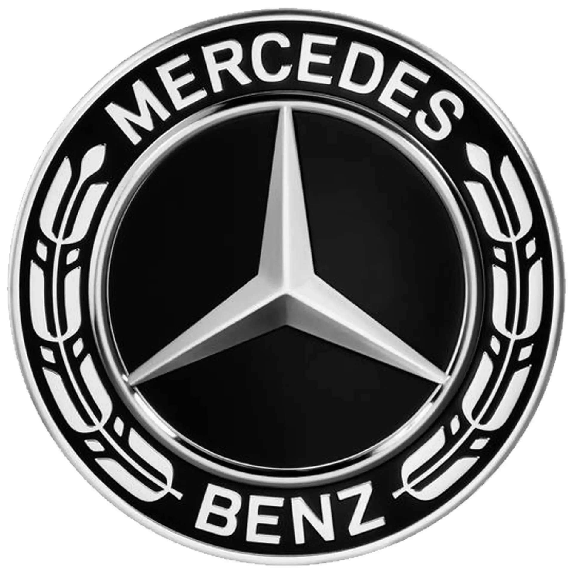 Mercedes-Benz Radnabenabdeckung Stern mit Lorbeerkranz Zentrierloch-Durchmesser