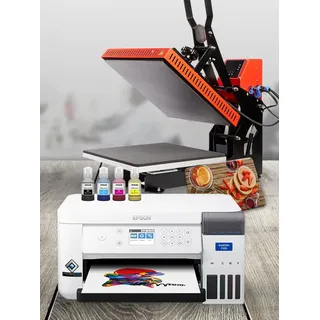 ColorMatch Sublimationsset A4 mit Epson SC-F100 und Secabo TC5 LITE