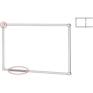 Eckkappen-Set für Endlos-Whiteboards MAULpro