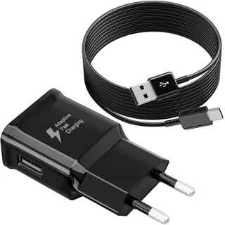 Ladegerät mit Original Ladekabel USB C 2M für Samsung Galaxy A16 A15 A14 A13 A04s A56 A55 A54 A36 A35 A34 A25 S10 S10e S9 S20 S21 Plus M13 M35 5G Handy Ladeadapter, Typ C Schnellladegerät Netzteil