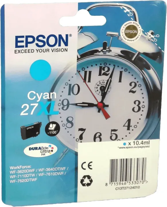 Epson Tinte C13T271240 cyan 27XL