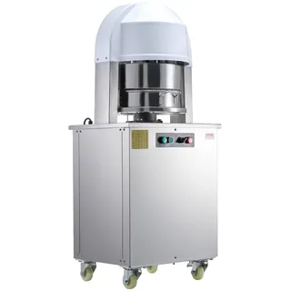 Vevor Teigteiler 20-teilige elektrische Teigteilermaschine, 60-260 g freistehende Teigschneidmaschine mit Tablett aus 304er-Edelstahl, 750 W Brotbackautomat für Bäckerei, Restaurant, Café Silber