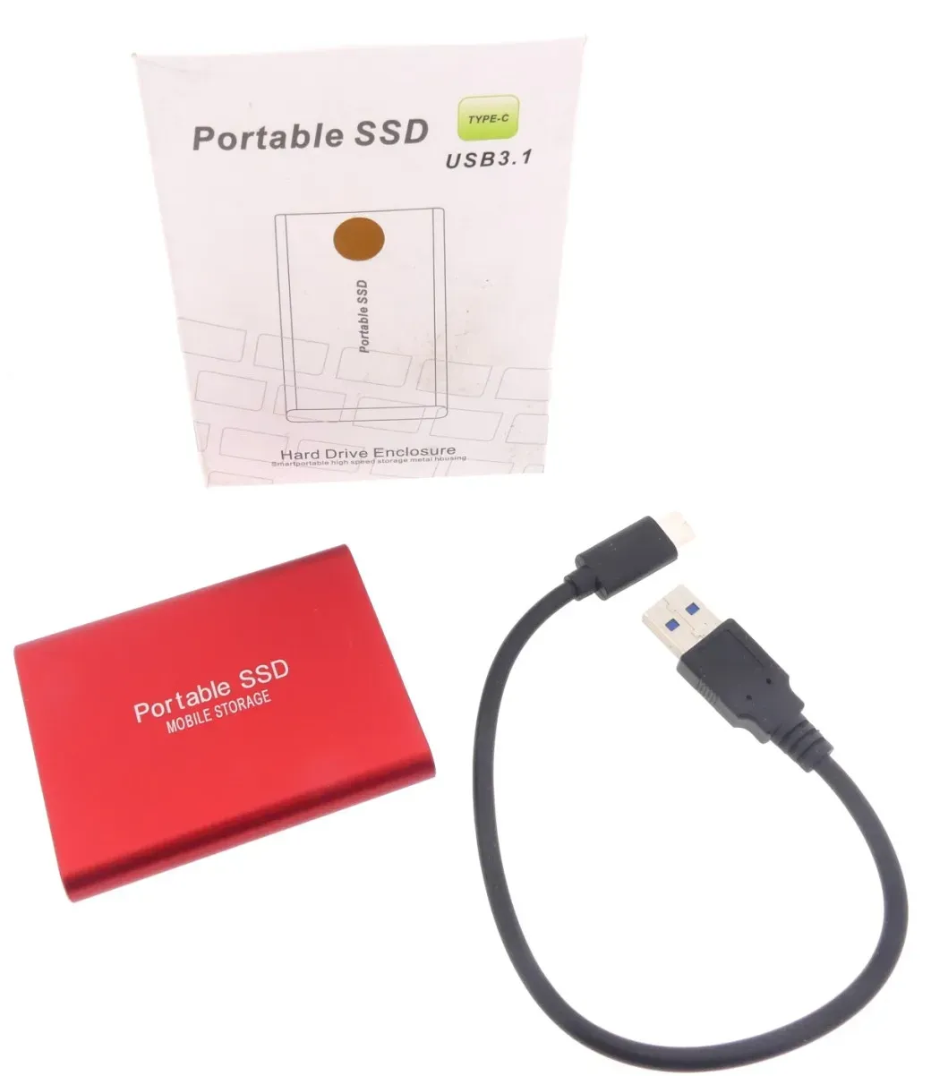 Portable M.2 SSD Type-C USB 3.1 tragbare externe SSD-Festplatte ROT