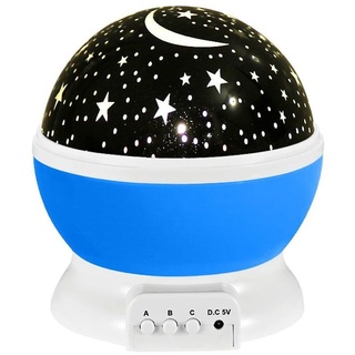 Sternenlicht Projektor Mond Sterne Lampe blau Touch Control USB Nachtlicht Ba...