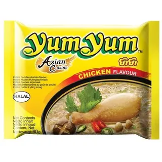YumYum Instant Nudeln mit Huhn Chicken Geschmack 60g armoatisch schnell einfach