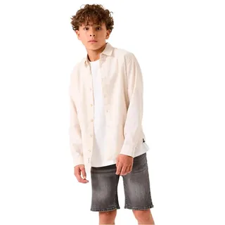 Garcia Jungen Langarmhemd festlich, Größe:152/158, Farbe:beige - 152-158