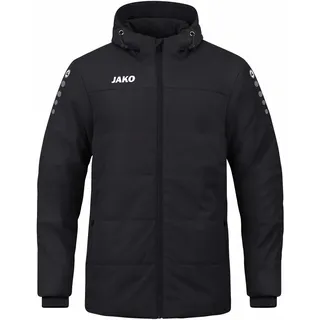 Jako Team Coachjacke mit Kapuze Kinder schwarz 152