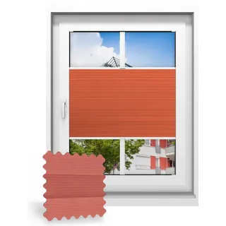 Wabenplissee nach Maß, Rot 706140, 50 x 70 cm, Wabenplissees individuell maßangefertigt