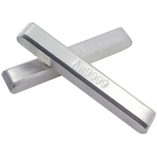 MATYASIGO 1PCS 10/20/30/40/50G Hochreine Reine Silberbarren Silberbarren Ag9999 Sterling Silberbarren Feiner Schmuck Silberbarren (40G)