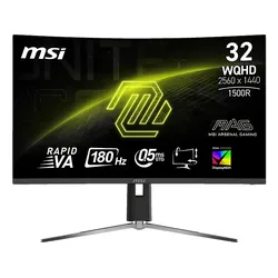 MSI MAG32CQ6PFDE 31,5 Zoll WQHD Curved Gaming Monitor 0,5 ms Reaktionszeit 180 Hz