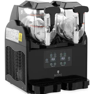 Royal Catering Slush-Maschine - 2 x 1,7 l - LED - digitales Bedienfeld -