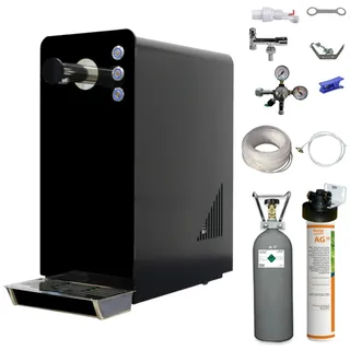 bietal® Tafelwasserzapfanlage Sprudelwassergerät BieTal® BT-15 SET schwarz mit Filter