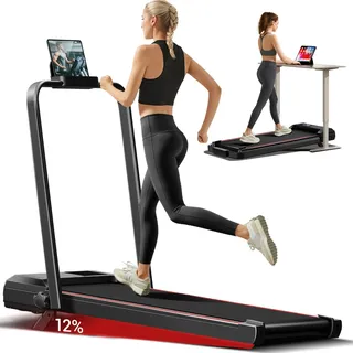 CURSOR Laufband für Zuhause Klappbar, Laufband mit Steigung für Zuhause mit Bürstenlosem Motor, Walking Pad mit Steigung