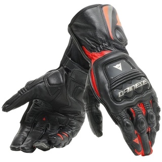 Dainese Steel-Pro Motorradhandschuhe, schwarz-rot, Größe XS für Männer