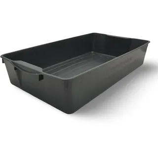 BURI Wanne aus Kunststoff 58x32x11 cm multifunktional einsetzbar lebensmittelecht – Kunststoffwanne ideal als Kotwanne, Pflanzwanne oder Ölauffangwanne geeignet, anthrazit