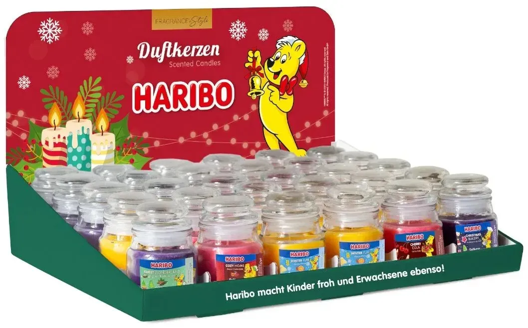 Haribo Thekendisplay 85g 6x5 verschiedene Winterdüfte