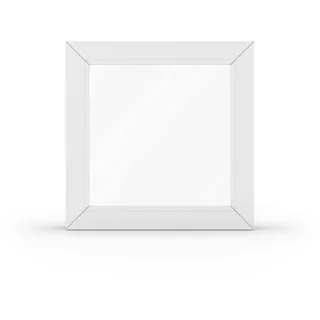Kunststofffenster Weiß, aluplast Ideal 4000,510 x 510 mm, 1-teilig festverglast, individuell konfigurierbar