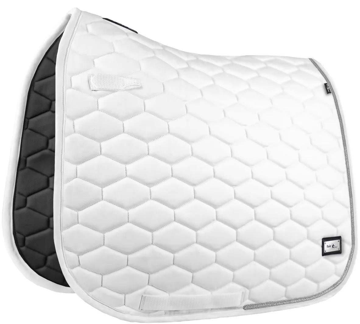 Fairplay Dressurschabracke Hexagon Crystal, versch. Farben, Farbe: grey melange