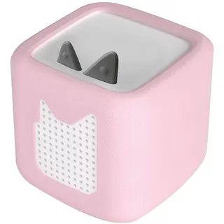 Schutzhülle für Toniebox 2 Audio-Player, Silikon Hülle Bezug für Toniebox 2 Zubehör, Stoßfest, rutschfest, Vollschutz, Schutzhülle für Tonie Box 2, Weicher Silikonhülle für Musikbox (Rosa)