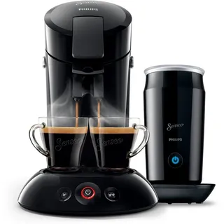 HD6553/65 inkl. Milchaufschäumer + 2 Pakete Kaffeepads