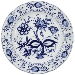 Kahla Zwiebelmuster Speiseteller 26 cm | Essteller mit Zwiebelmuster Dekor aus Porzellan