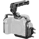 SmallRig HawkLock Quick Release Cage Kit for Panasonic LUMIX GH7 / GH6 4825 (Cage), Video Zubehör, Schwarz