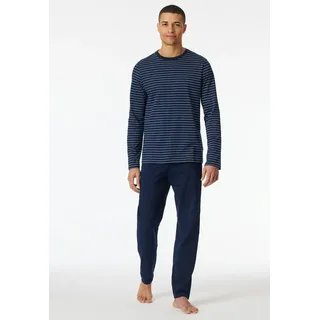 SCHIESSER Schlafanzug lang-Nightwear Set Pyjamaset, Admiral_182197, 106
