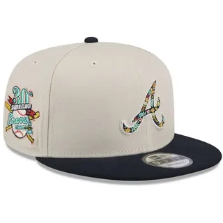 New Era Snapback Cap 9Fifty FLORAL Atlanta Braves grau