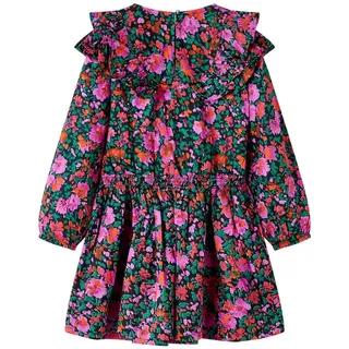 vidaXL Kinderkleid mit Langen Ärmeln Knallrosa 104