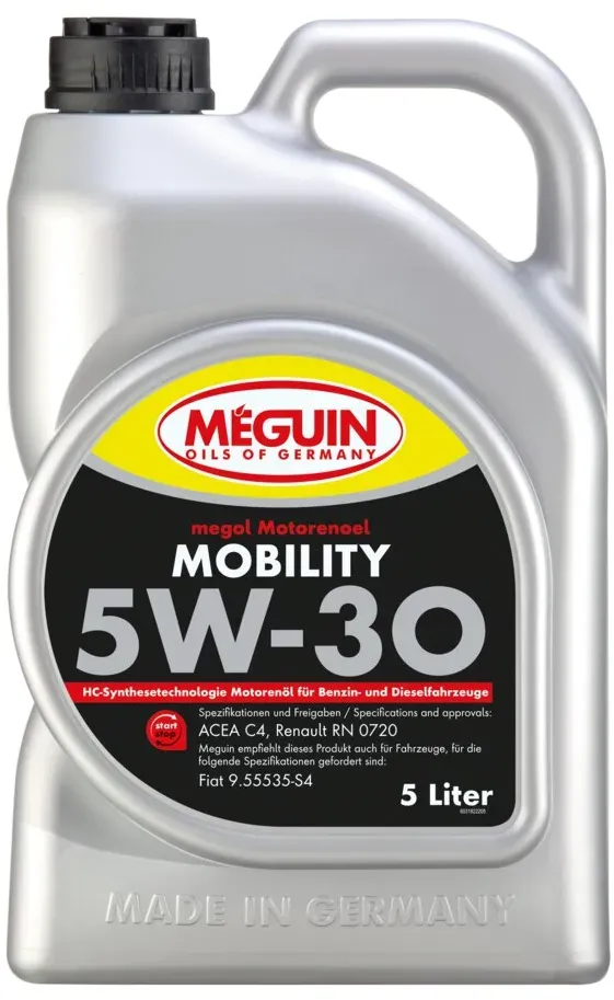 Motoröl Meguin 3182 megol Mobility SAE 5W-30 Kanister 5 Liter