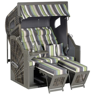 Sunny Smart Sunny Smart® Strandkorb Rustikal 405 Z XL bunt, grau Kunststoff, Holz, 9-teilig